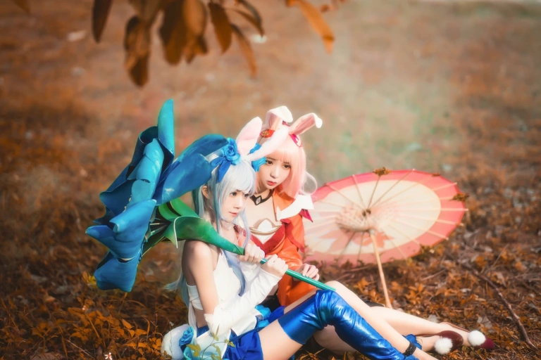 桜桃喵《双人公孙离（桜桃喵&疯猫ss）》写真图集 16P｜在线预览与图包下载
