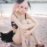九柒喵《碧蓝航线 小春泳装》写真图集 27P｜在线预览与图包下载
