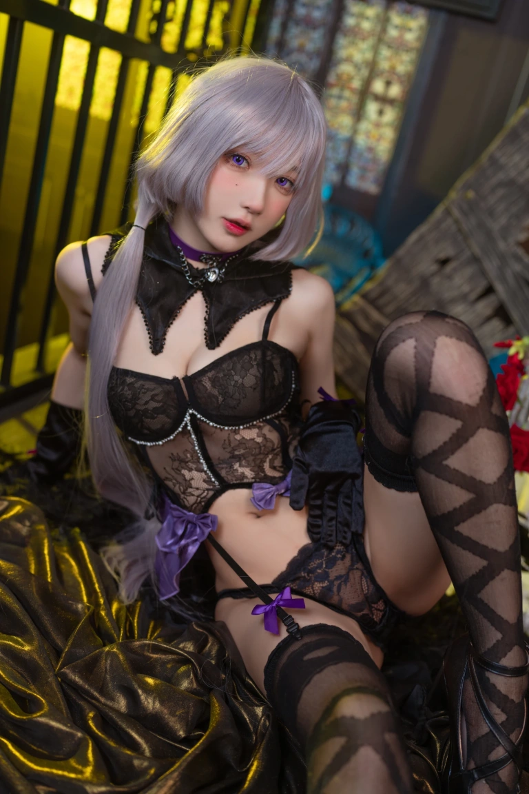 阿包也是兔娘《午夜瞌睡魔女》写真图集 40P｜在线预览与图包下载
