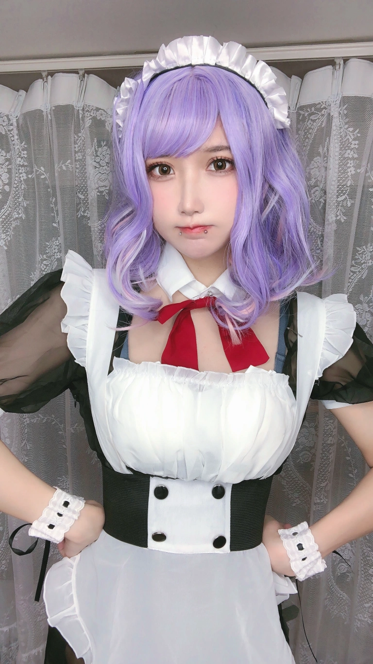 阿包也是兔娘《自拍女仆》写真图集 10P｜在线预览与图包下载