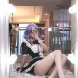 阿包也是兔娘《自拍女仆》写真图集 10P｜在线预览与图包下载