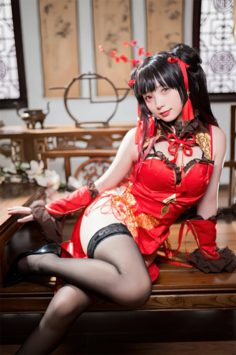 花铃《时崎狂三旗袍》写真图集 66P｜在线预览与图包下载