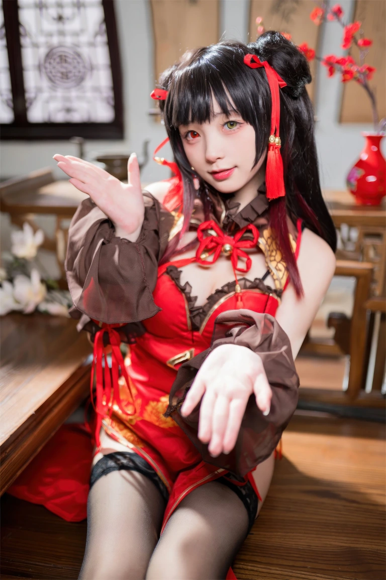 花铃《时崎狂三旗袍》写真图集 66P｜在线预览与图包下载