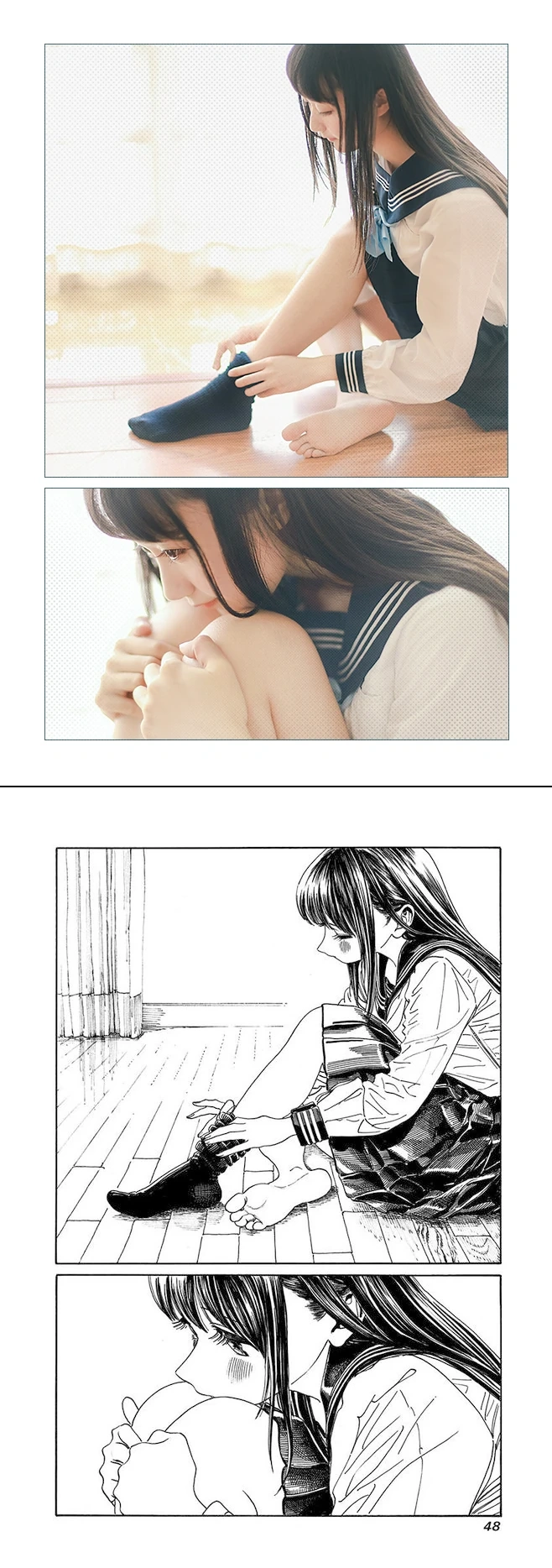 木棉棉《水手服cos大图》写真图集 27P｜在线预览与图包下载