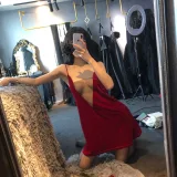 阿包也是兔娘《红丝绒睡衣》写真图集 18P｜在线预览与图包下载
