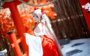 是三不是世《碧蓝航线 可畏巫女》写真图集 21P｜在线预览与图包下载