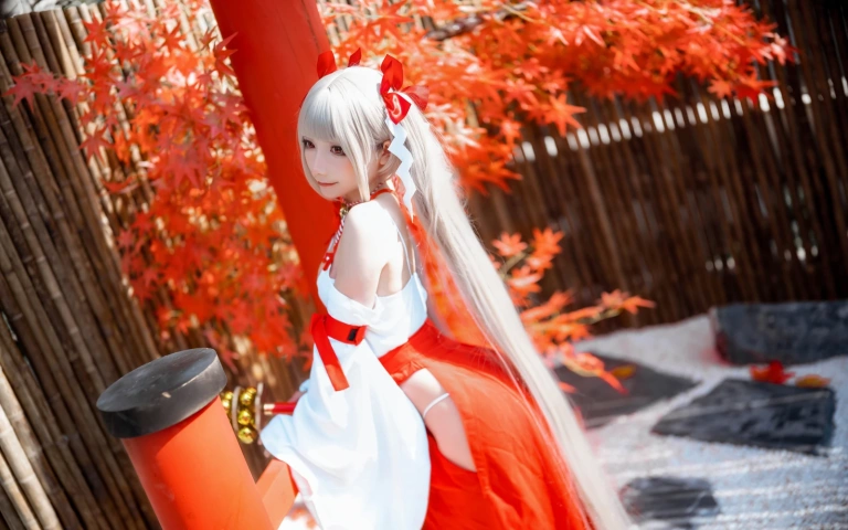 是三不是世《碧蓝航线 可畏巫女》写真图集 21P｜在线预览与图包下载