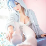 星之迟迟《蕾姆猫娘睡衣》写真图集 14P｜在线预览与图包下载