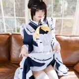 九柒喵《星光咖啡馆与死神之蝶 枣子姐女仆》写真图集 23P｜在线预览与图包下载