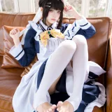 九柒喵《星光咖啡馆与死神之蝶 枣子姐女仆》写真图集 23P｜在线预览与图包下载