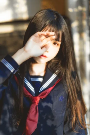 桜桃喵《小少女 黑色水手服》写真图集 50P｜在线预览与图包下载