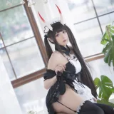 阿包也是兔娘《2022.01月舰长图包 能代女仆》写真图集 23P｜在线预览与图包下载
