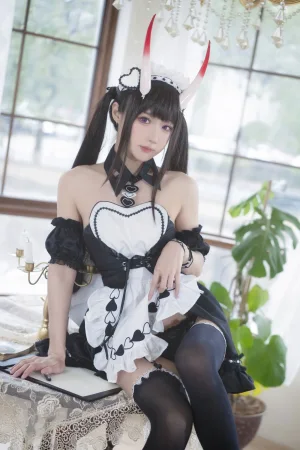 阿包也是兔娘《2022.01月舰长图包 能代女仆》写真图集 23P｜在线预览与图包下载