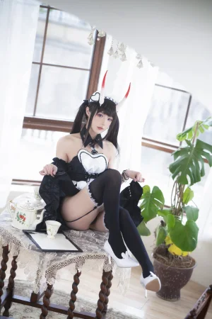 阿包也是兔娘《2022.01月舰长图包 能代女仆》写真图集 23P｜在线预览与图包下载