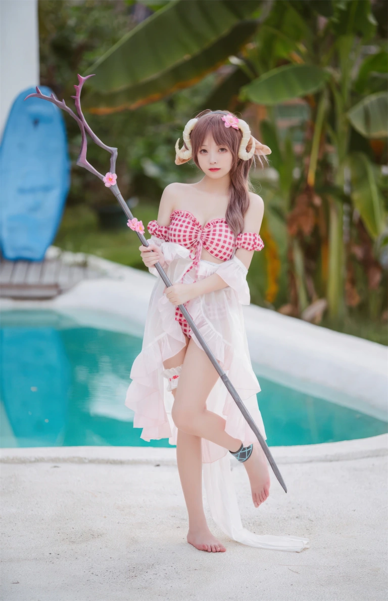 花铃《小羊夏卉》写真图集 34P｜在线预览与图包下载