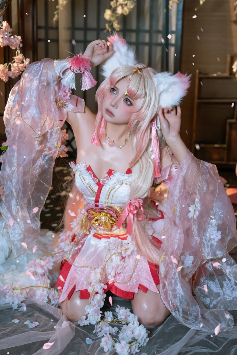 七月喵子《胡桃和殷紫萍cos》写真图集 109P｜在线预览与图包下载