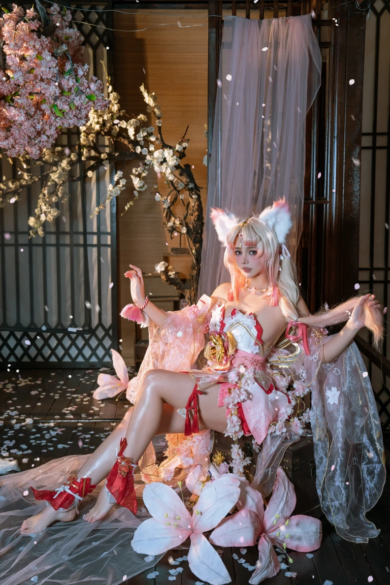 七月喵子《胡桃和殷紫萍cos》写真图集 109P｜在线预览与图包下载