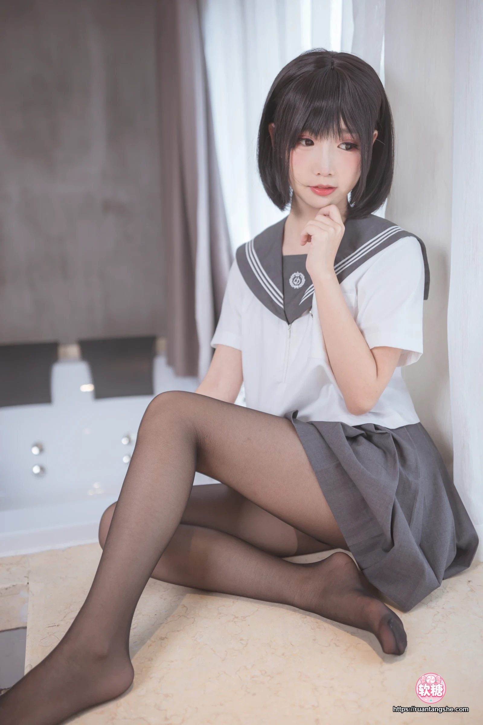 面饼仙儿 面饼仙儿 NO.050 - 脑内少女 黑丝JK