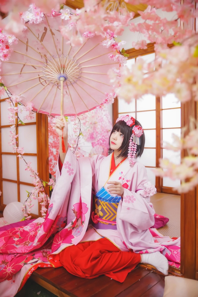 桜桃喵《加藤惠 和服》写真图集 23P｜在线预览与图包下载