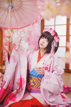 桜桃喵《加藤惠 和服》写真图集 23P｜在线预览与图包下载