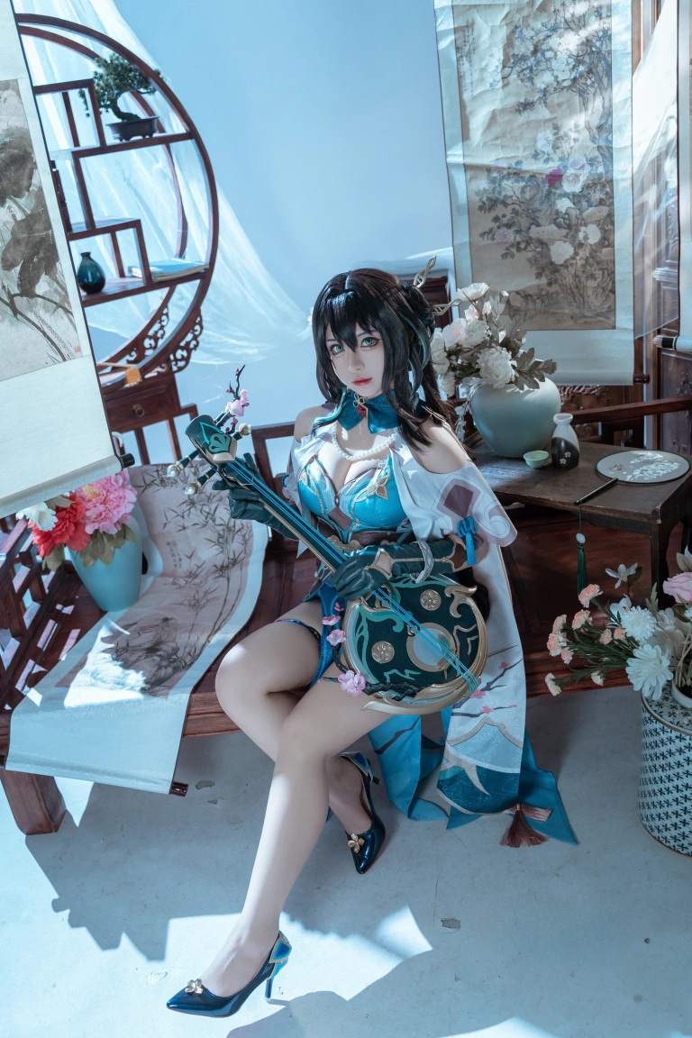 虎森森《崩坏·星穹铁道 阮梅》写真图集 50P｜在线预览与图包下载