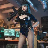 蜜汁猫裘《胶衣女警》写真图集 51P｜在线预览与图包下载