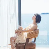 木棉棉《暖冬的海 米色裙子》写真图集 22P｜在线预览与图包下载