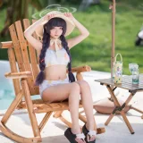 花铃《碧蓝档案 美游泳装》写真图集 41P｜在线预览与图包下载