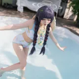 花铃《碧蓝档案 美游泳装》写真图集 41P｜在线预览与图包下载