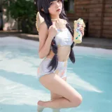 花铃《碧蓝档案 美游泳装》写真图集 41P｜在线预览与图包下载