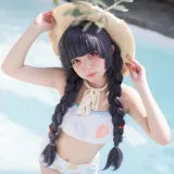 花铃《碧蓝档案 美游泳装》写真图集 41P｜在线预览与图包下载