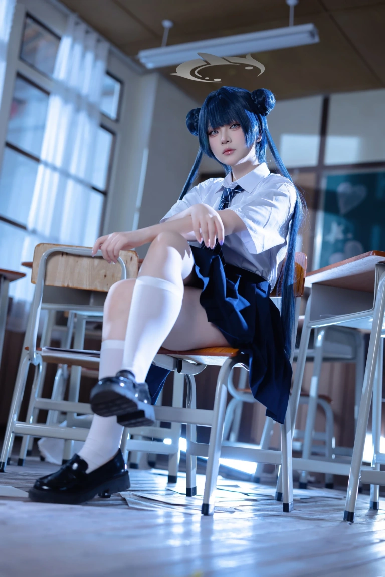 屿鱼《蔚蓝档案 妃咲JK》写真图集 61P｜在线预览与图包下载