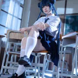 屿鱼《蔚蓝档案 妃咲JK》写真图集 61P｜在线预览与图包下载