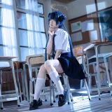 屿鱼《蔚蓝档案 妃咲JK》写真图集 61P｜在线预览与图包下载