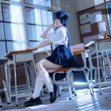 屿鱼《蔚蓝档案 妃咲JK》写真图集 61P｜在线预览与图包下载