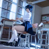 屿鱼《蔚蓝档案 妃咲JK》写真图集 61P｜在线预览与图包下载