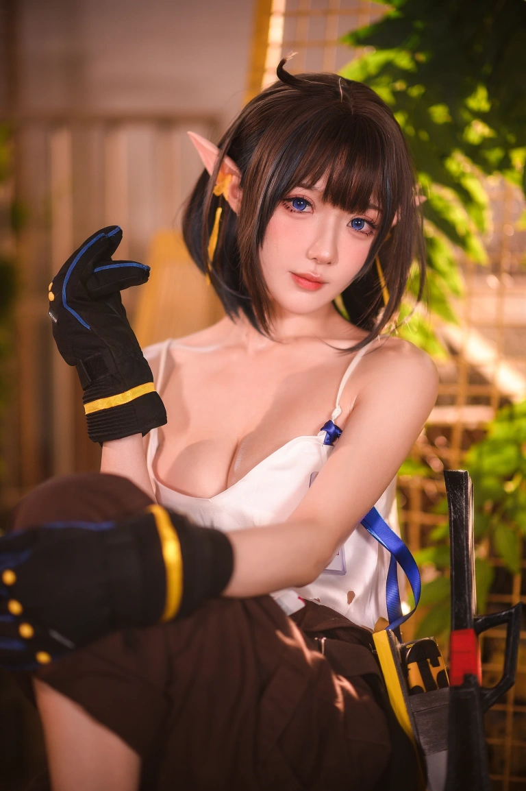 阿包也是兔娘《2022.06月舰长图包 明日方舟 森蚺》写真图集 33P｜在线预览与图包下载
