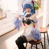 花铃《甘雨女仆》写真图集 41P｜在线预览与图包下载