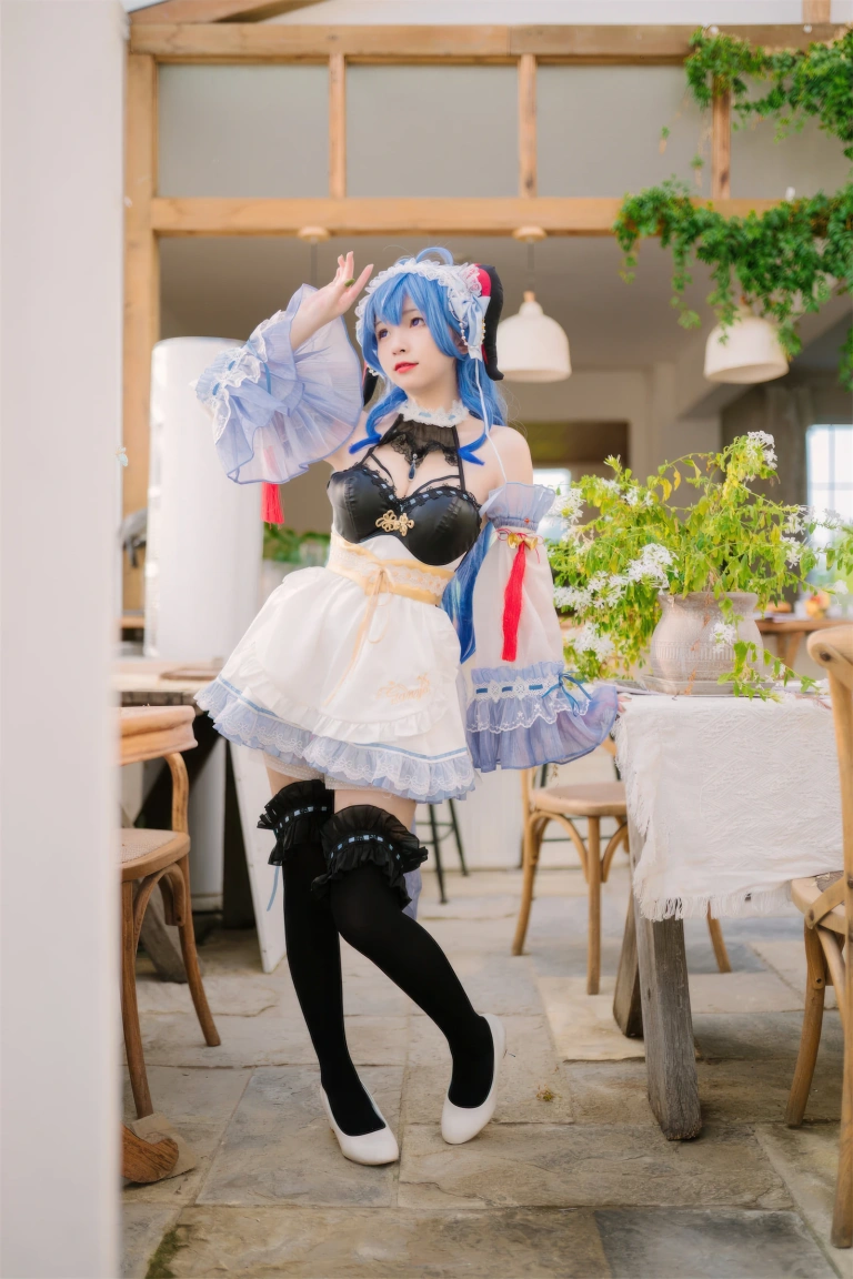 花铃《甘雨女仆》写真图集 41P｜在线预览与图包下载