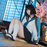 屿鱼《蔚蓝档案 桐生桔梗》写真图集 55P｜在线预览与图包下载