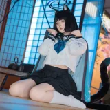 屿鱼《蔚蓝档案 桐生桔梗》写真图集 55P｜在线预览与图包下载
