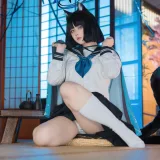 屿鱼《蔚蓝档案 桐生桔梗》写真图集 55P｜在线预览与图包下载