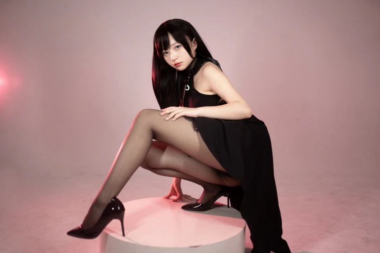 花铃《黑丝燕尾礼服》写真图集 85P｜在线预览与图包下载