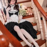 阿包也是兔娘《传统长裙女仆》写真图集 47P｜在线预览与图包下载