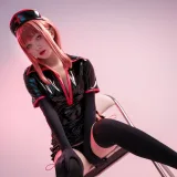 花铃《玛奇玛黑色护士》写真图集 20P｜在线预览与图包下载
