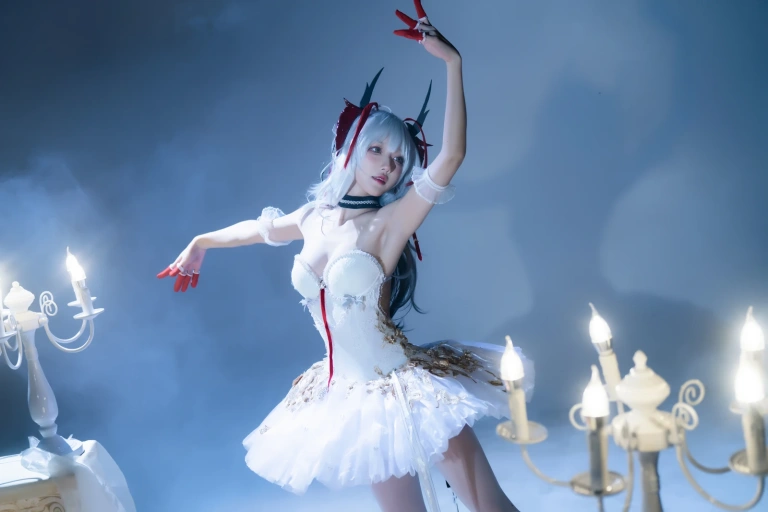 阿包也是兔娘《明日方舟 w 芭蕾》写真图集 29P｜在线预览与图包下载