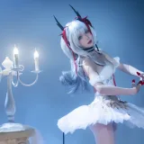 阿包也是兔娘《明日方舟 w 芭蕾》写真图集 29P｜在线预览与图包下载