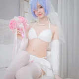 木棉棉《蕾姆婚纱》写真图集 30P｜在线预览与图包下载