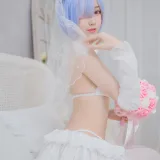 木棉棉《蕾姆婚纱》写真图集 30P｜在线预览与图包下载