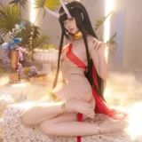 屿鱼《碧蓝航线 能代 赤纱浴影》写真图集 80P｜在线预览与图包下载
